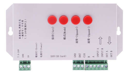 Controlador Led Rgbic Ws2811 Ws2812b Ws2813 Ws2815 Ws2815