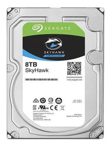 Imagen 2 de 6 de Disco Duro Interno Seagate Skyhawk St8000vx0022 8tb Mg