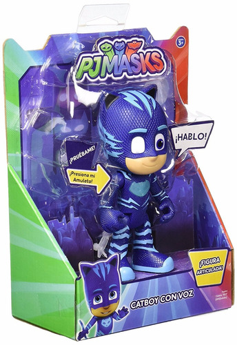 Pj Masks Cat Boy Catboy Mask Gekko Figura Habla 14cm Envio G