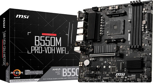 Tarjeta Madre Msi B550m Wifi Ryzen Amd Am4 M.2 Bluetooth