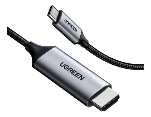 Cable De Video Ugreen Mm142 Usb-c A Hdmi 4k 60hz 1.5m Gris