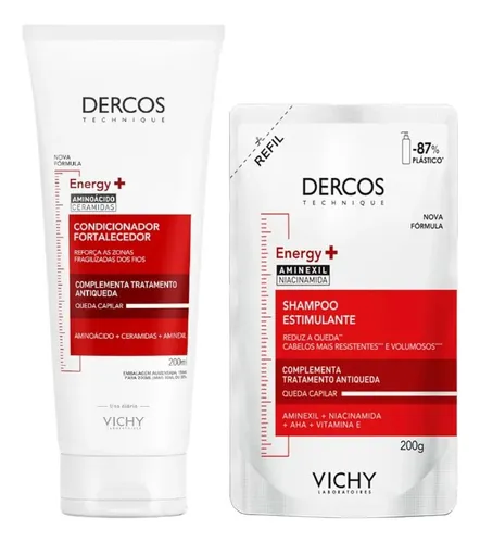 Kit Vichy Antiqueda Shampoo Refil 200g + Condicionador 200ml