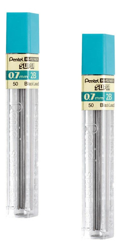 Grafites Pentel 0.7 Mm 2b kit 2 tubos com 12 unidades cada
