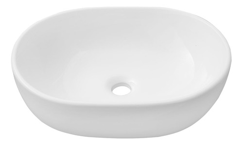 Lux Sany 1561b Lavabo Cerámico Blanco Rectangular Sobreponer