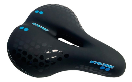 Imagem 2 de 4 de Selim Vazado Com Sinalizador Gts Gel Super Confortável Azul
