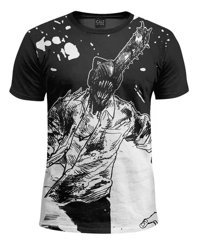 Camisa Camiseta Chainsaw Man Denji Motosserra Anime 2