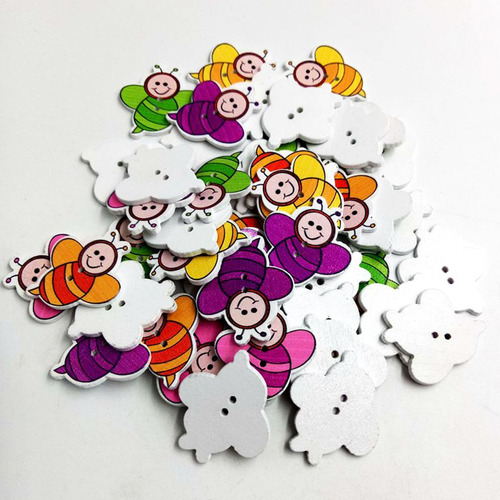 2 X 50x De Botones De De Scrapbooking De 2 Agujeros Para