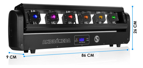 Barra 6 Laser Steelpro Andromeda 3 En 1 Rgb 500mw X 6