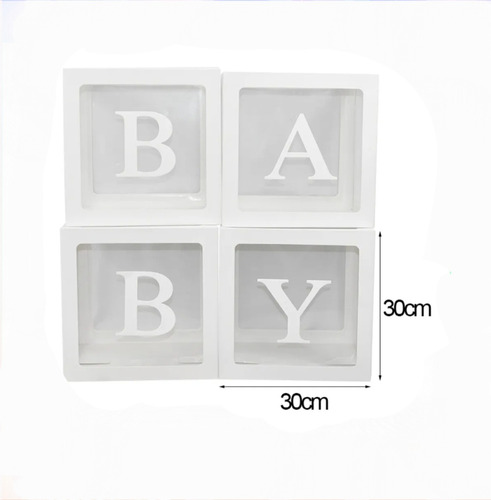 Cajas De Acetato Tamaño 30x30 Cajas Decorativas Baby Y Love