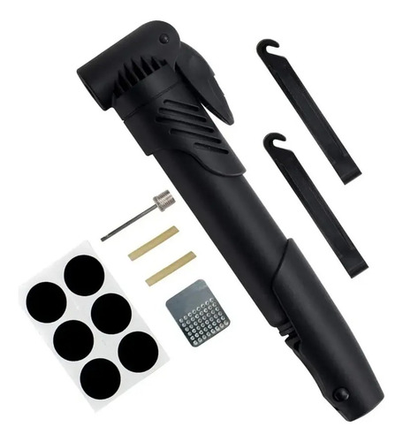Set Bombín Inflador Manual Para Bicicleta 120 Psi