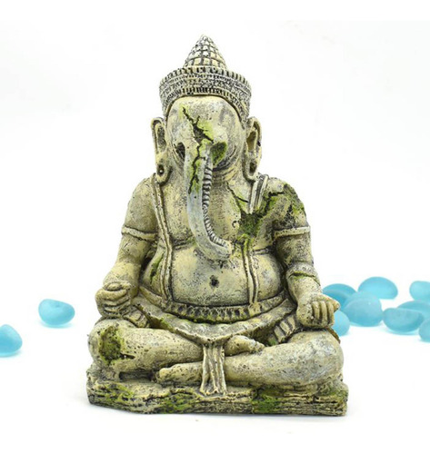 Acuario Decoración Pecera Buddah Estatua Ganapati