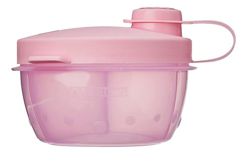Sanremo Baby porta leite em pó 280ml cor rosa