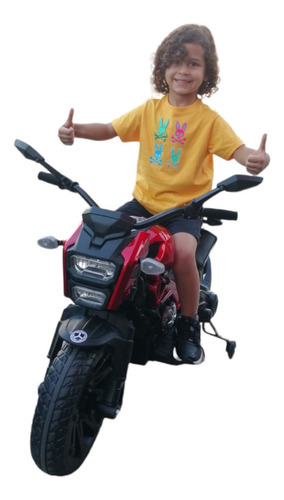 Moto Para Niños Grandes Con Acelerador Manubrio Llantas Goma