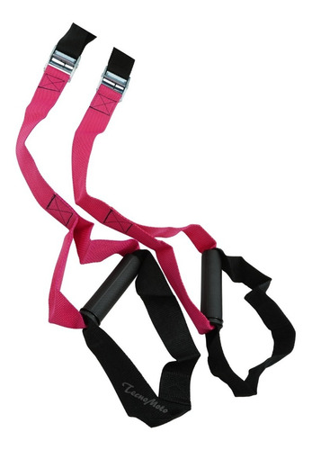 Trx Bandas Suspension Reforzado Fucsia Rosa 100% Regulable 