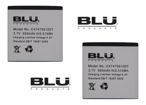 Baterias Pilas Telefono Blu Dash Jr C474705100t Nuevas