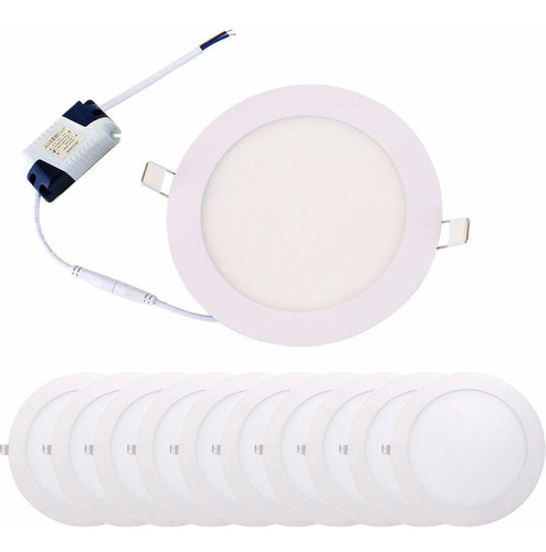 18w 8 Blanco Frío Ultra Delgado Led Panel Downlight Re...