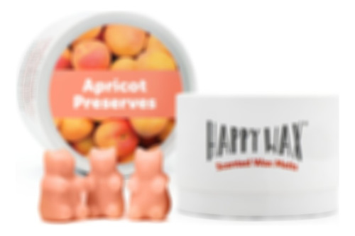 Happy Wax Apricot Preserves - Cera De Soja Natural Perfumada
