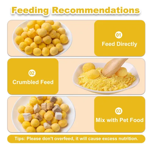 Yema De Huevo De Codorniz Liofilizada Para Gatos Y Perros 20