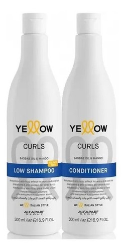 Kit Shampoo + Acond Curls Rizos Yellow Antifrizz Hidratación