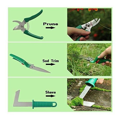 Bwty Gardening Tools Set,10 Piece Stainless Steel