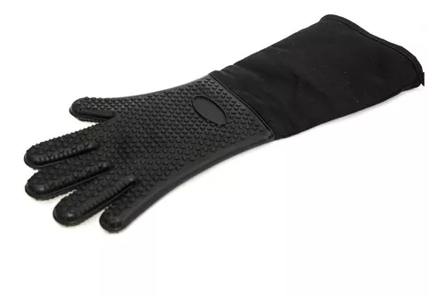 Guante de horno de silicona profesional extra largo, guantes de