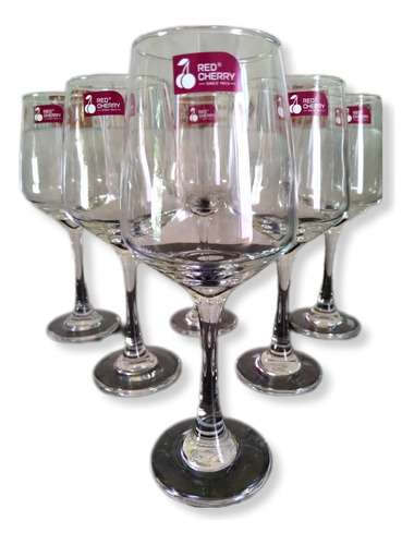 Copa De Vino Cristal Set X6 - Calidad Premium 