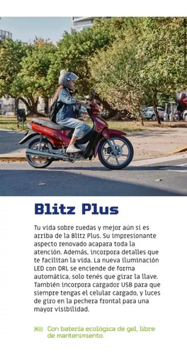 Motomel Blitz Plus Patentada $2.185.000 O 12de$295.000