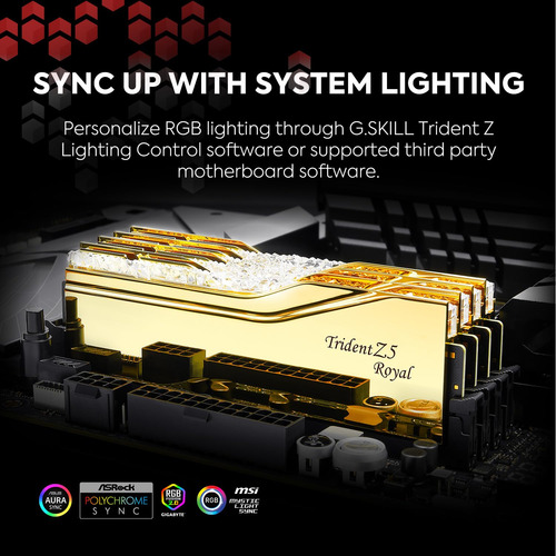 Memoria Ram Ddr5 G.skill Trident Z5 Royal -dorado