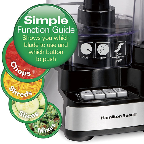 Procesador De Alimentos Hamilton Beach Stack Amp Snap De 12