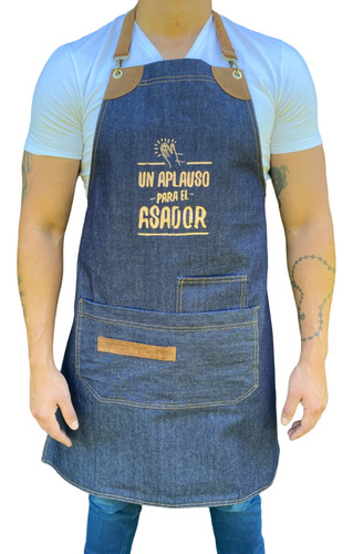 Delantal De Cocina Gastronómico Asador De Jean Unisex