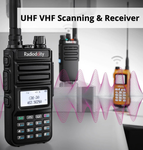 Radioddity Gm 30 Gmrs Radio Vhf Uhf Scanner C/ Nf
