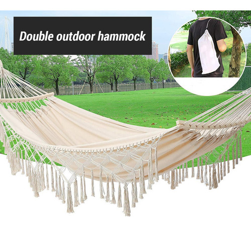 Hamaca, Patio, Playa, Dormitorio, Patio, Para Macramé, Doble