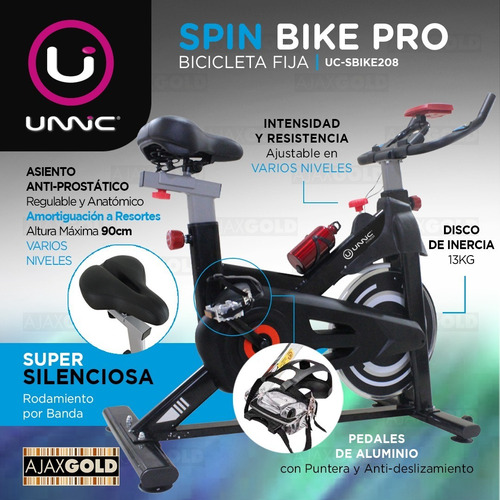Bicicleta Fija Spinning Indoor Gym Bici Premium Profesional