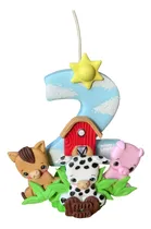 Comprar Vela Temática, Animales Granja, Cumpleaños, Adornos Tortas