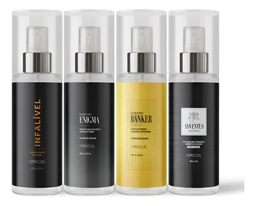 Body Splash Masc Infalível+enigma+banker+adventus 200ml