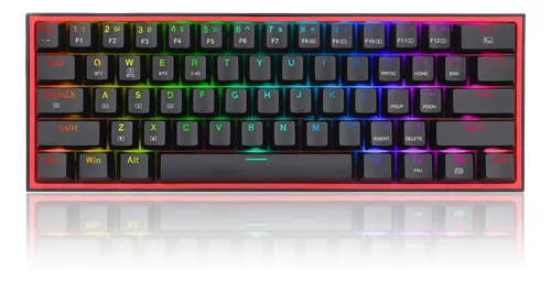 comprar Teclado Gamer Redragon Mecanico 60% 2.4ghz + Bluetooth + Usb