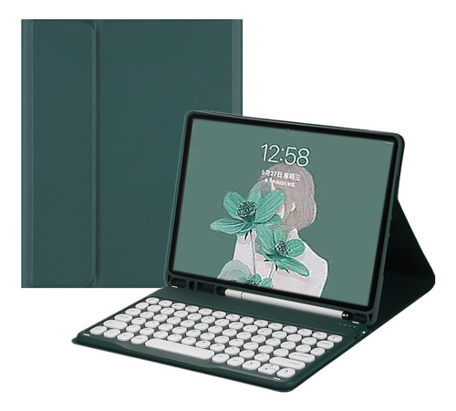 Funda C/teclado Henghui Para iPad Mini 6g 8.3 2021 Darkgreen