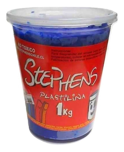 Plasticina Stephens 1 Kilo Celeste