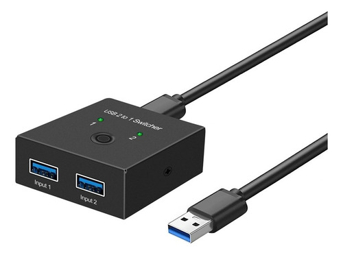 Selector De Conmutadores Usb 3.0, Conmutador Kvm, 2 Entradas