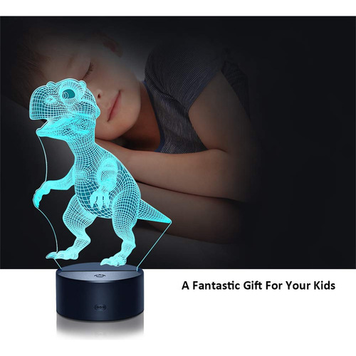 P 3d Dinosaur Children Night Lamp Led Colors Changing Lighti