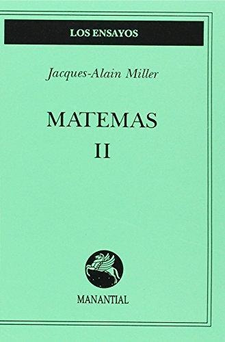 Matemas Ii, de MILLER JACQUES ALAIN. Editorial Manantial