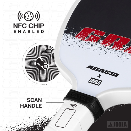 Raquete De Pickleball Joola Graf Edge Ss25 (16mm) Cor Preto