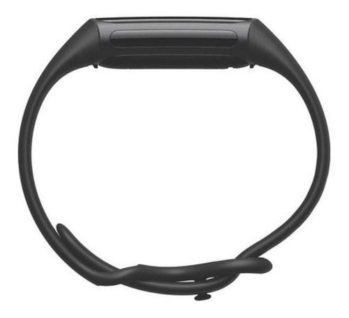 Imagen 4 de 4 de Smartband Fitbit Charge 5 caja de aluminio anodizado y acero inoxidable quirúrgico negra grafito, malla negra de silicona FB421