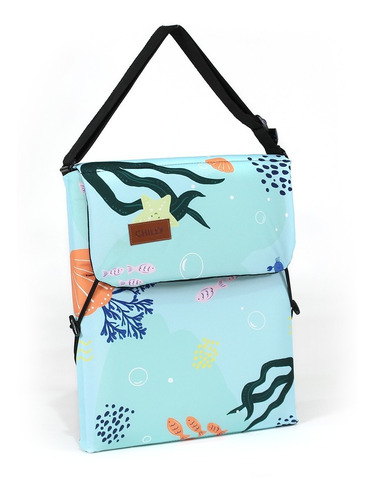 Imagen 6 de 10 de Reposera Plegable Kids Chilly Diseño Aqua