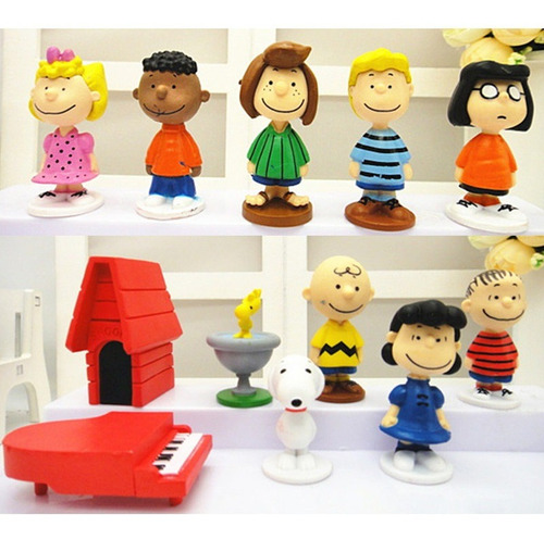 Snoopy Set 12 Figuras Charlie Brown Beagle Snooy (Usado)