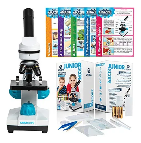 Kit De Experimentos Científicos Microscope Omano Juniorscope