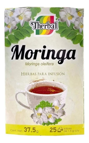 Té Therbal Moringa 25 Sobres De 1.5 G C/u