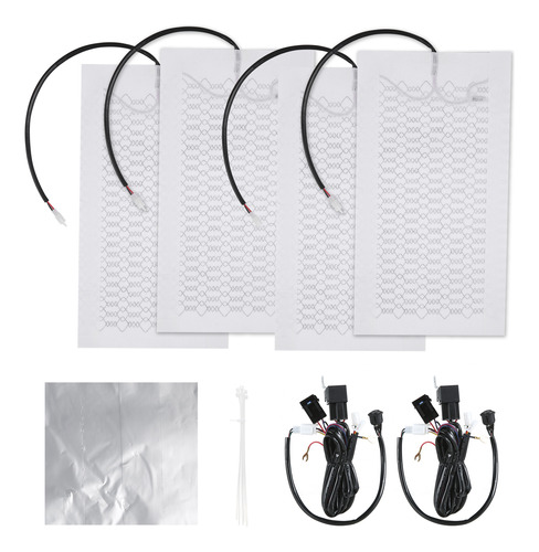 Kit De Calefacción De Asiento De Fibra De Carbono De 12 V Pa