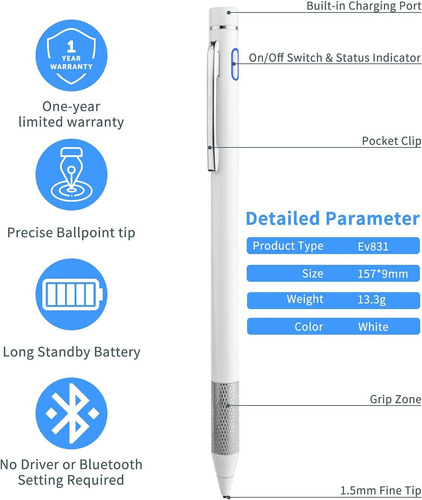 Lápiz Stylus Minilabo, P/ Lenovo Smart Tab M10 Plus 2da Gen