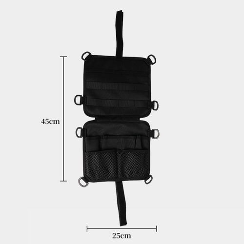 Bolsa Colgante Para Reposabrazos De Silla De Camping, Negro